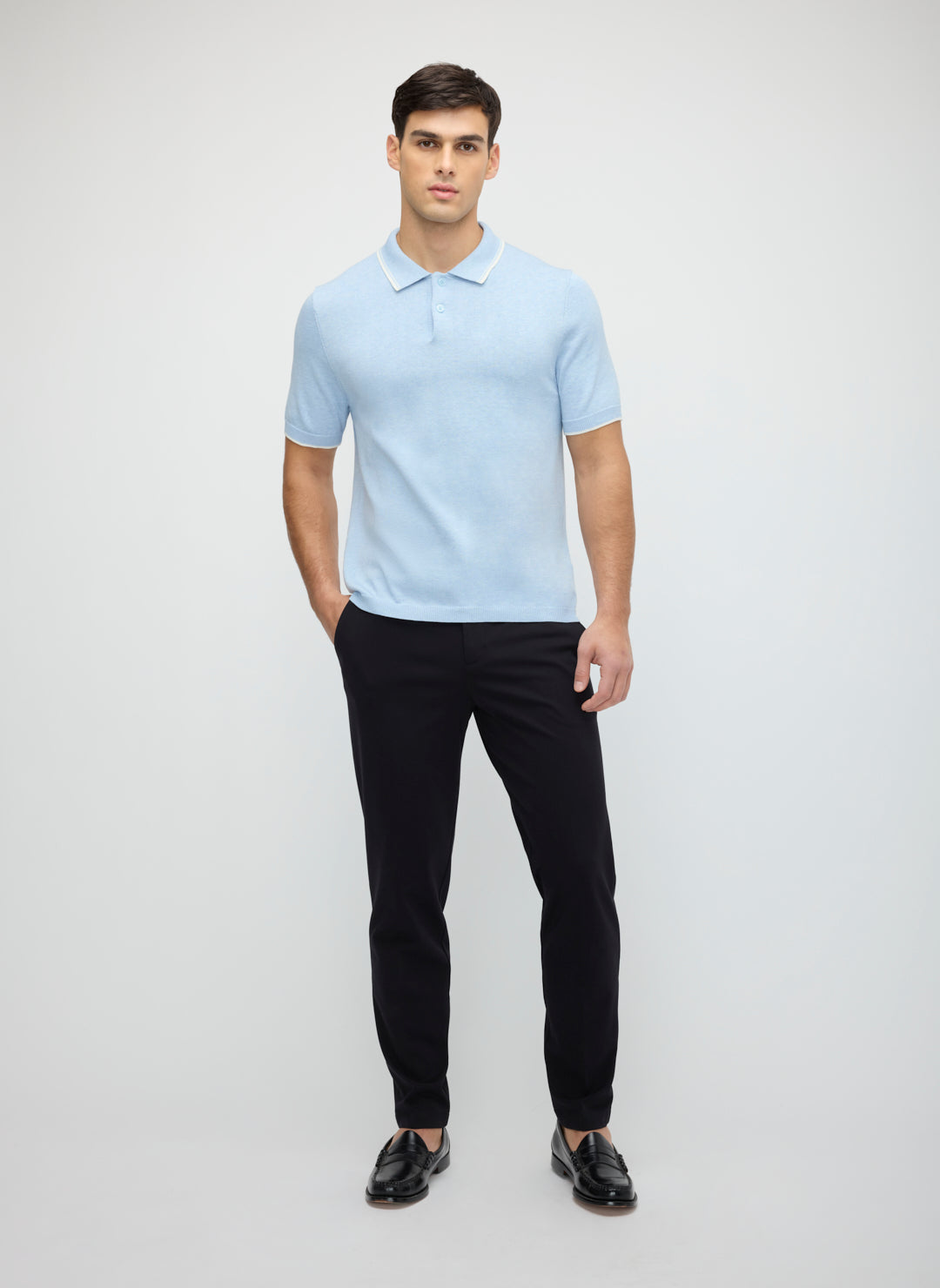 SilkStitch Easy Care Button Up Sweater | Men's Polo – Kit and Ace