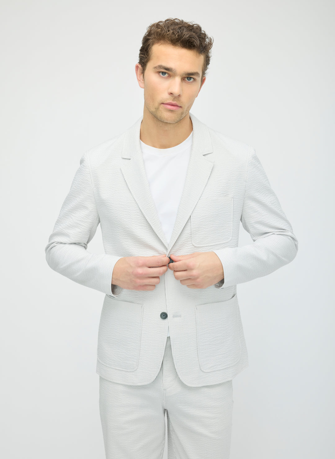 Seersucker Blazer