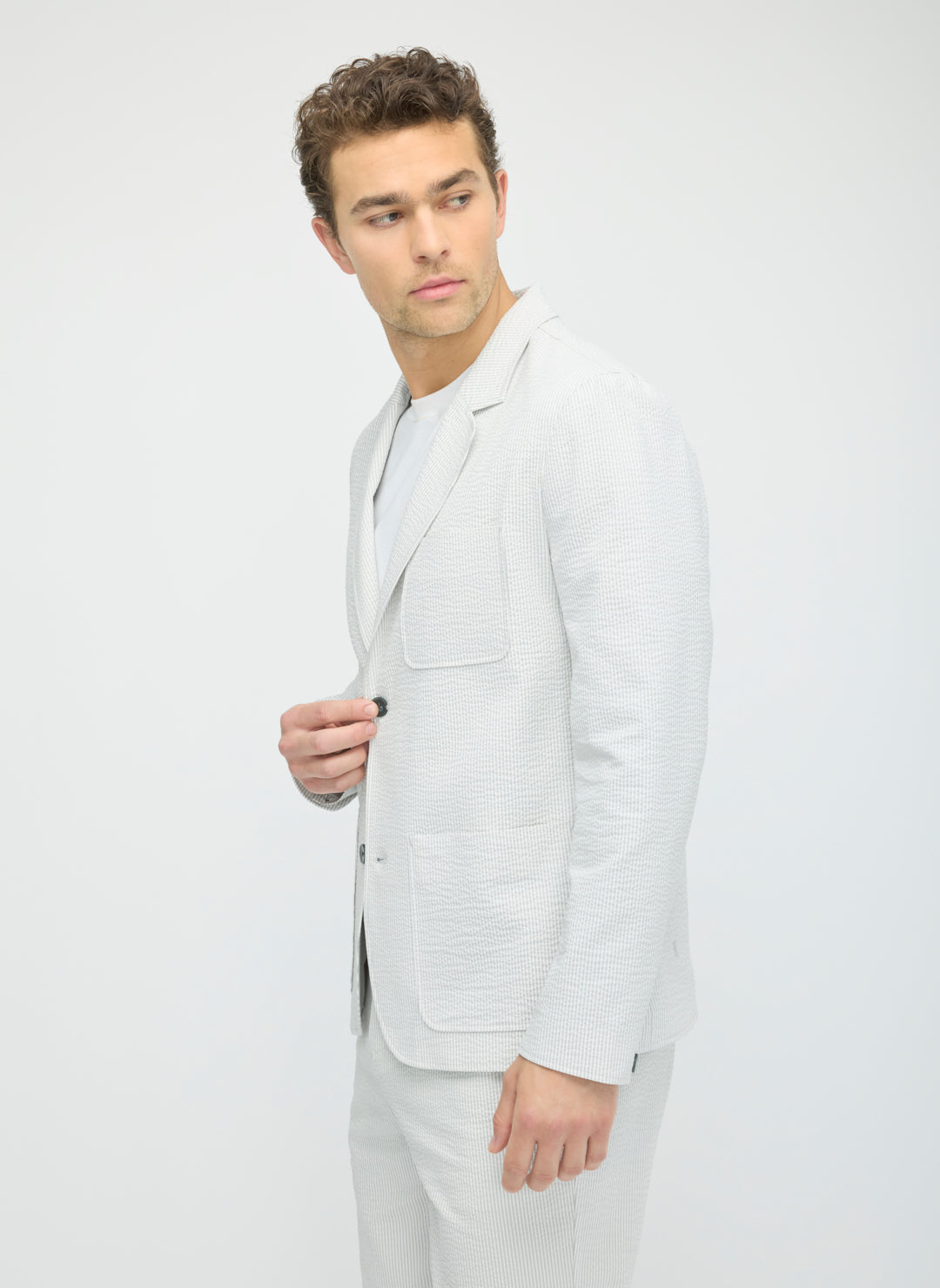 Seersucker Blazer