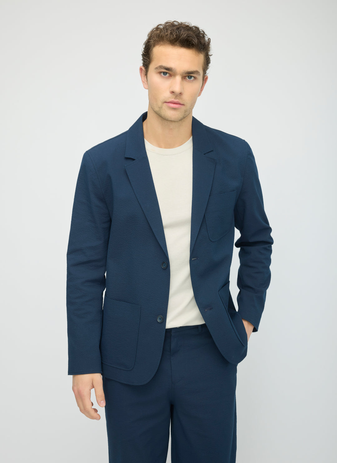 Seersucker Blazer