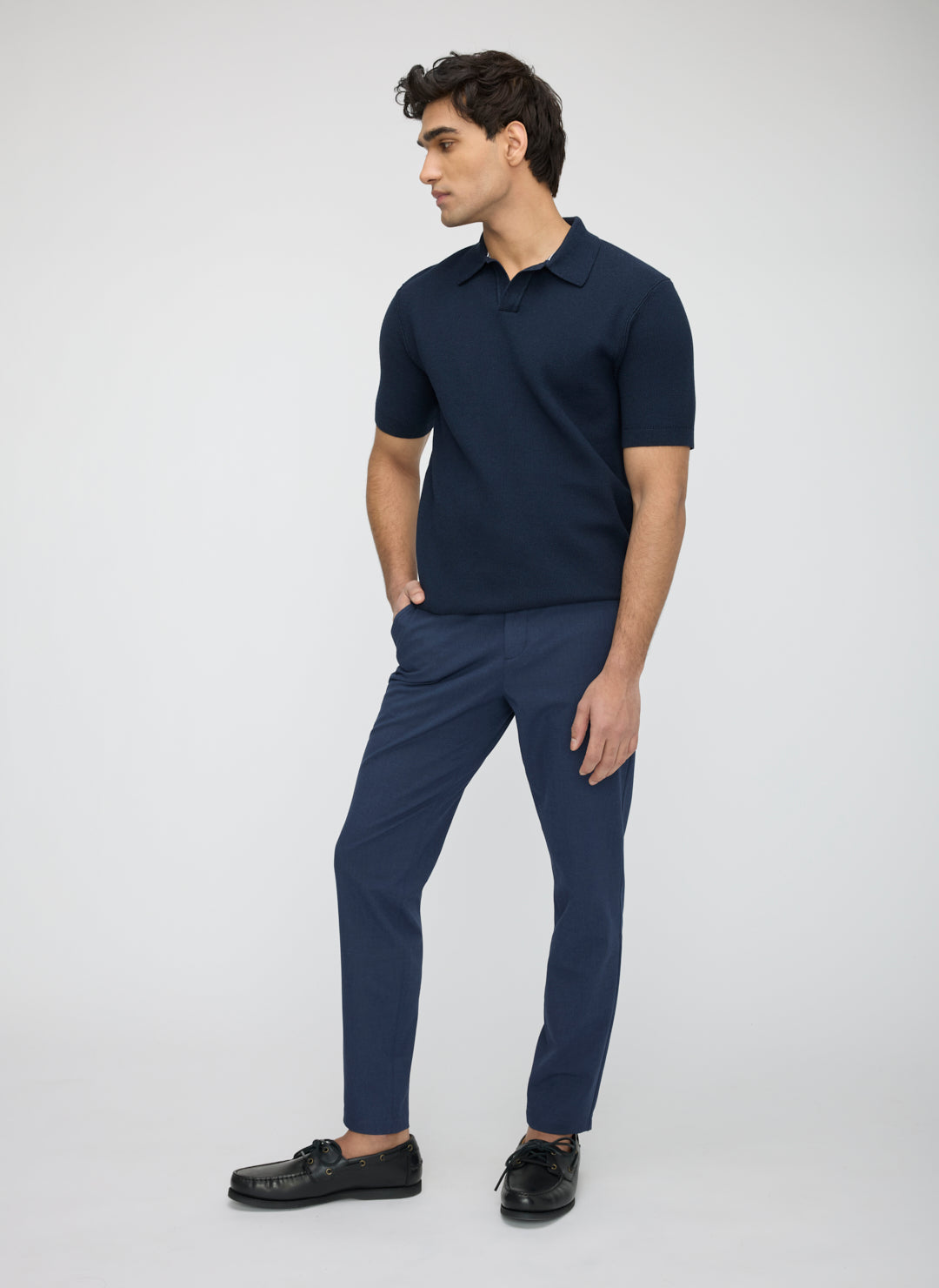 Dalton Relaxed Polo Sweater