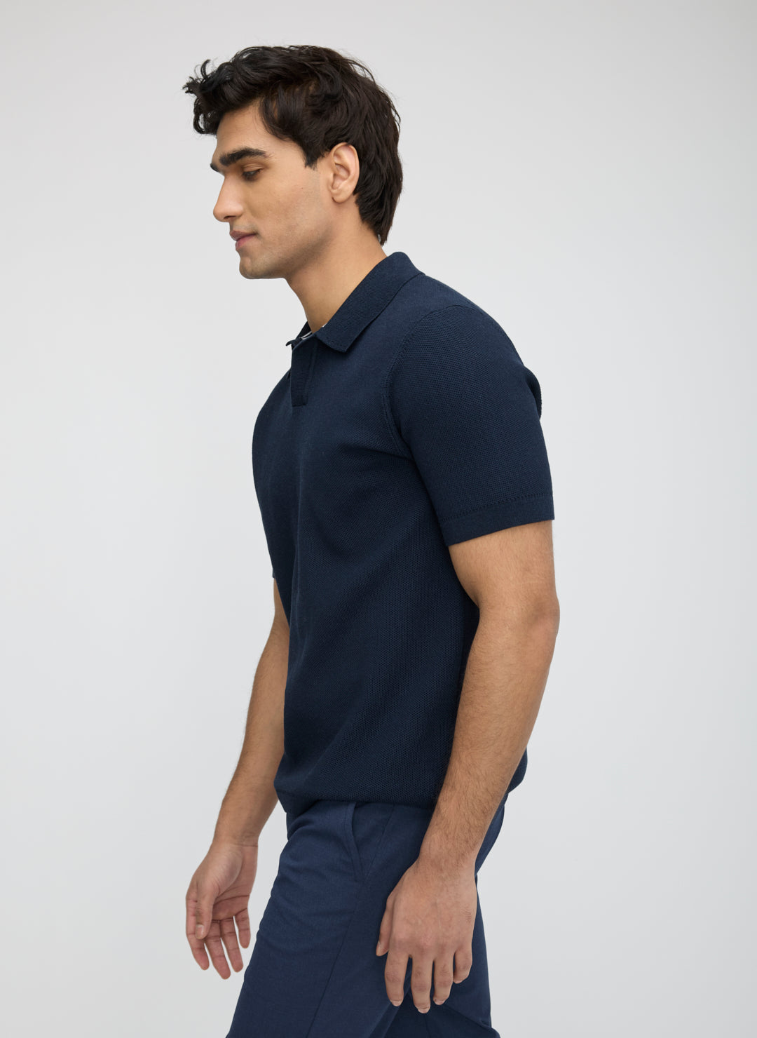 Dalton Relaxed Polo Sweater