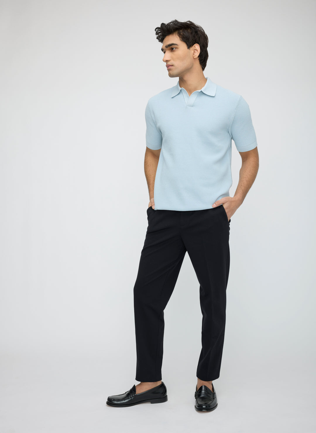 Dalton Relaxed Polo Sweater