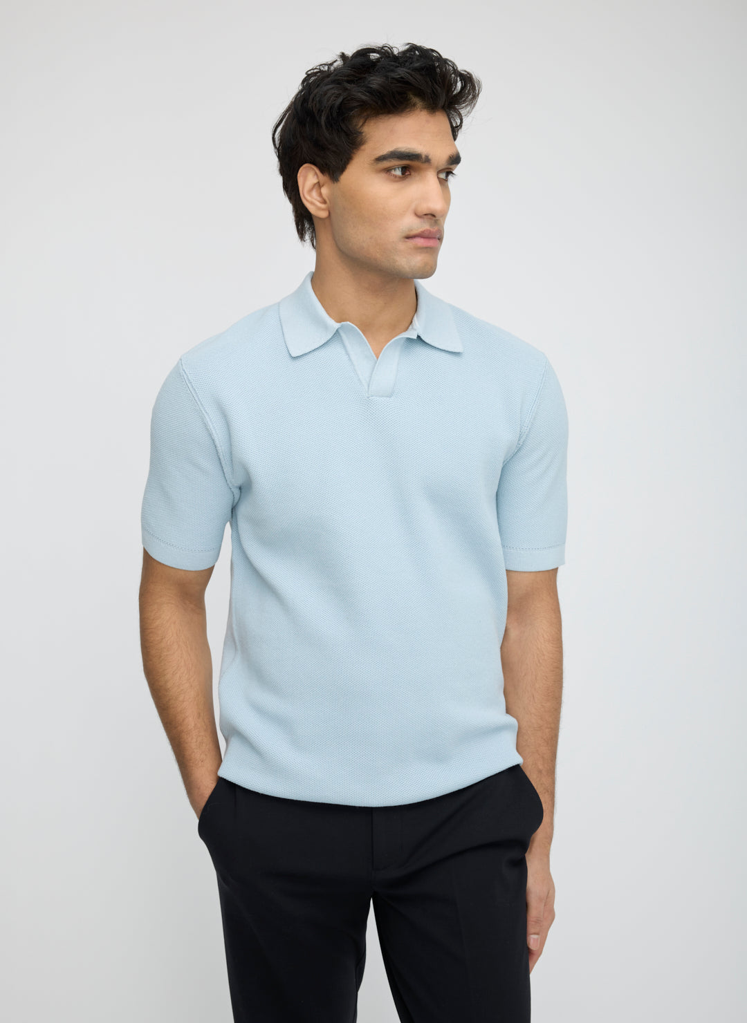 Dalton Relaxed Polo Sweater
