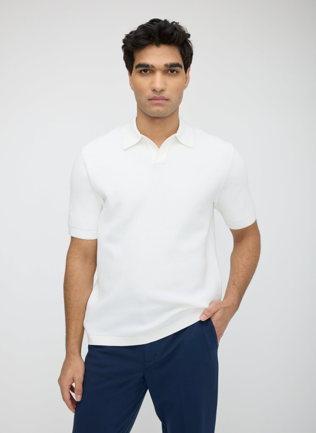 Dalton Relaxed Polo Sweater