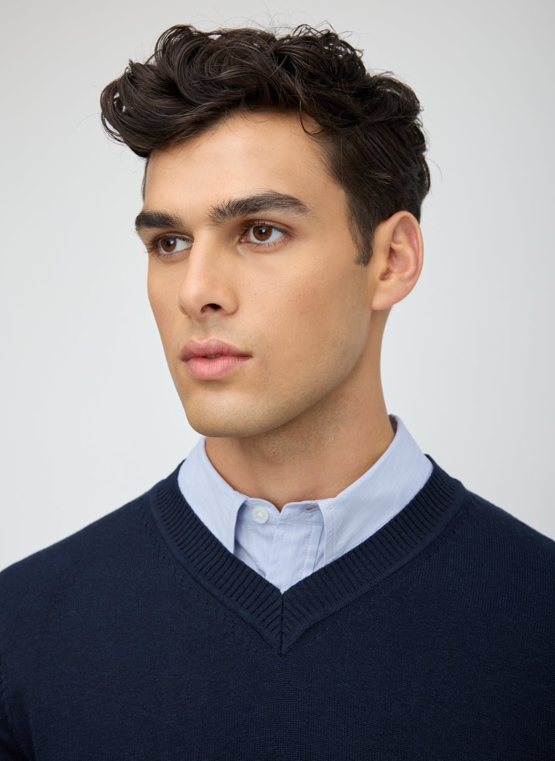 SilkStitch Easy Care V-Neck Sweater