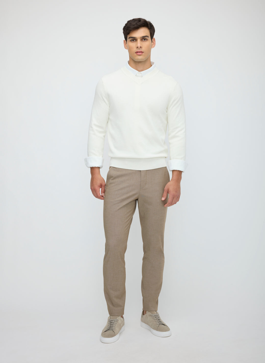 SilkStitch Easy Care V-Neck Sweater