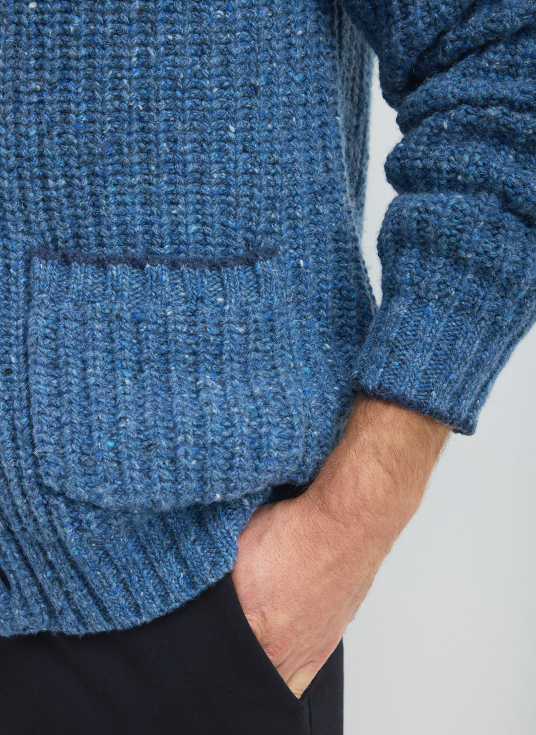 KMM10283DONEGALSHAWLCOLLARCARDIGAN-DENIMBLUEMELANGE_814