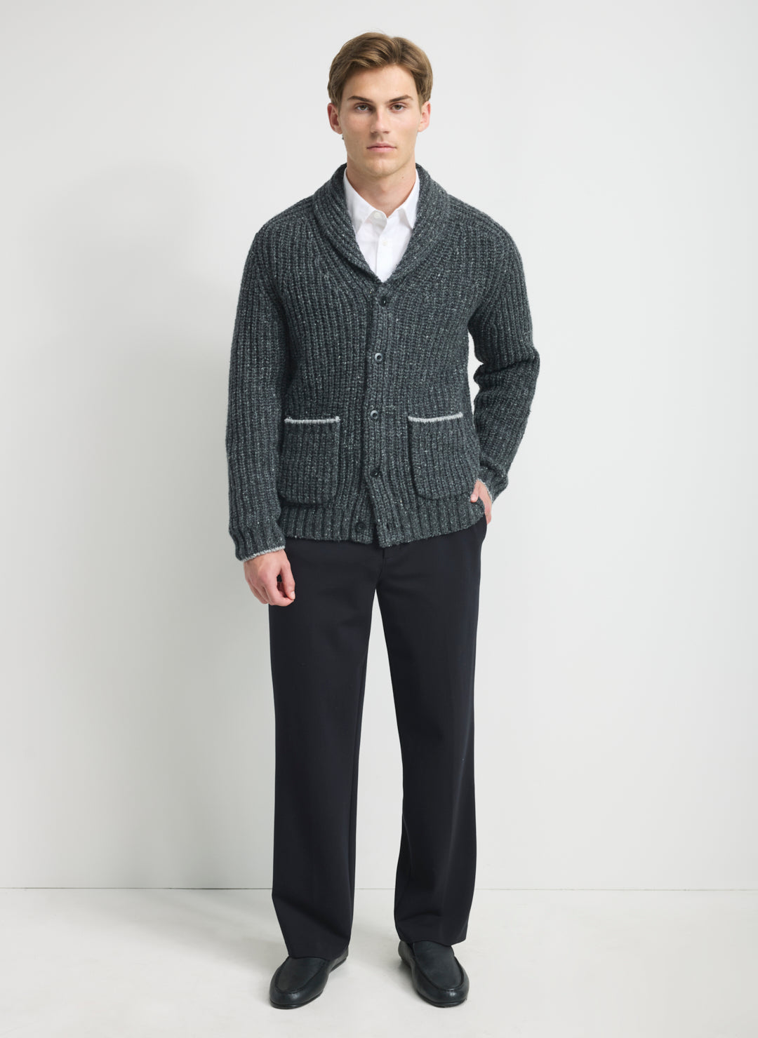 Donegal Shawl Collar Cardigan