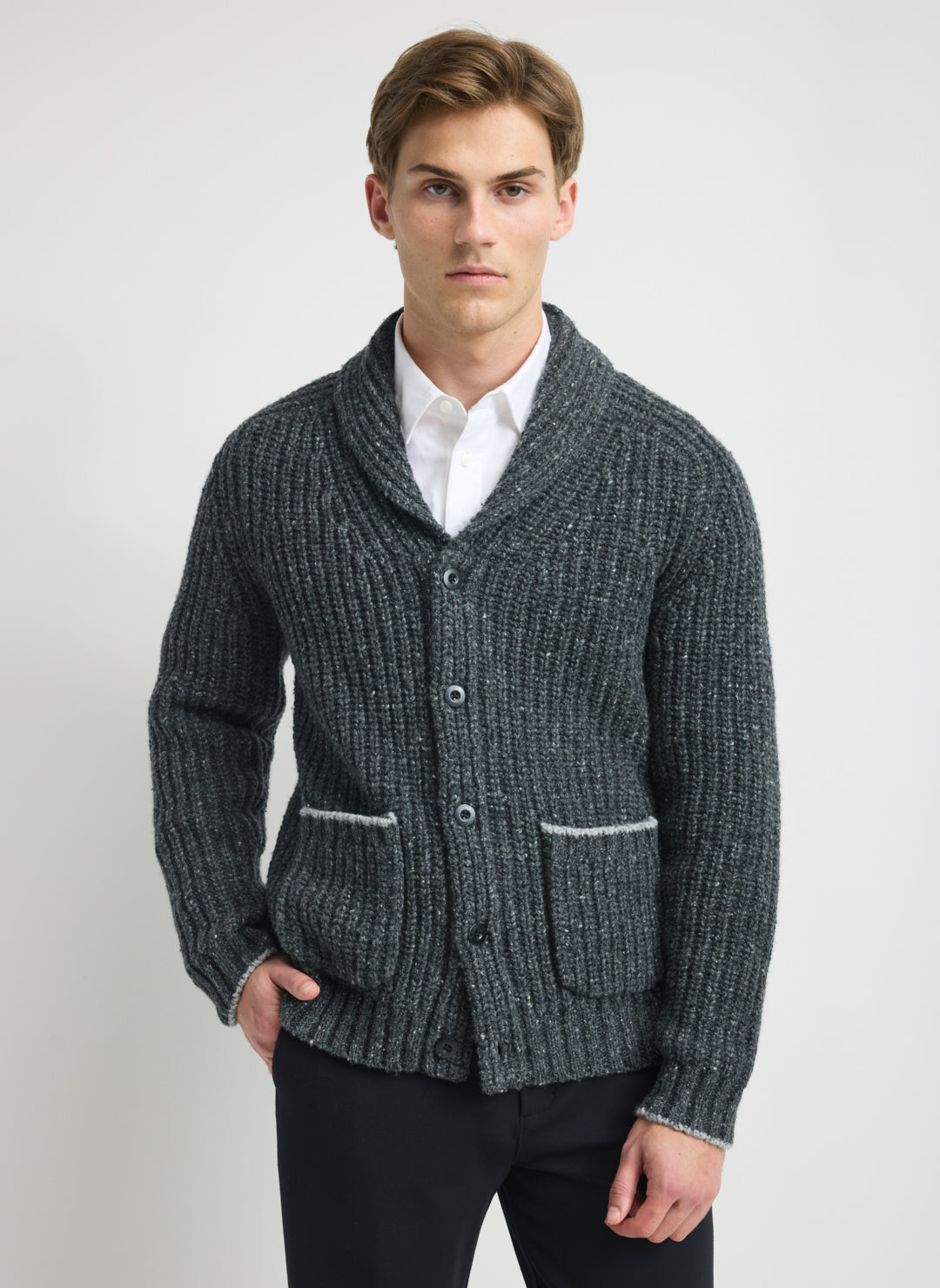 Donegal Shawl Collar Cardigan