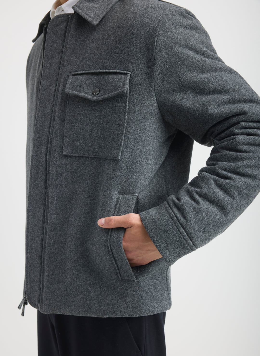Wool Blouson Jacket