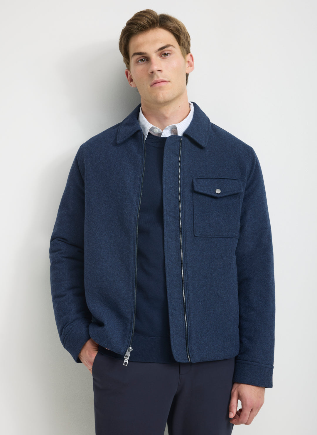 Wool Blouson Jacket