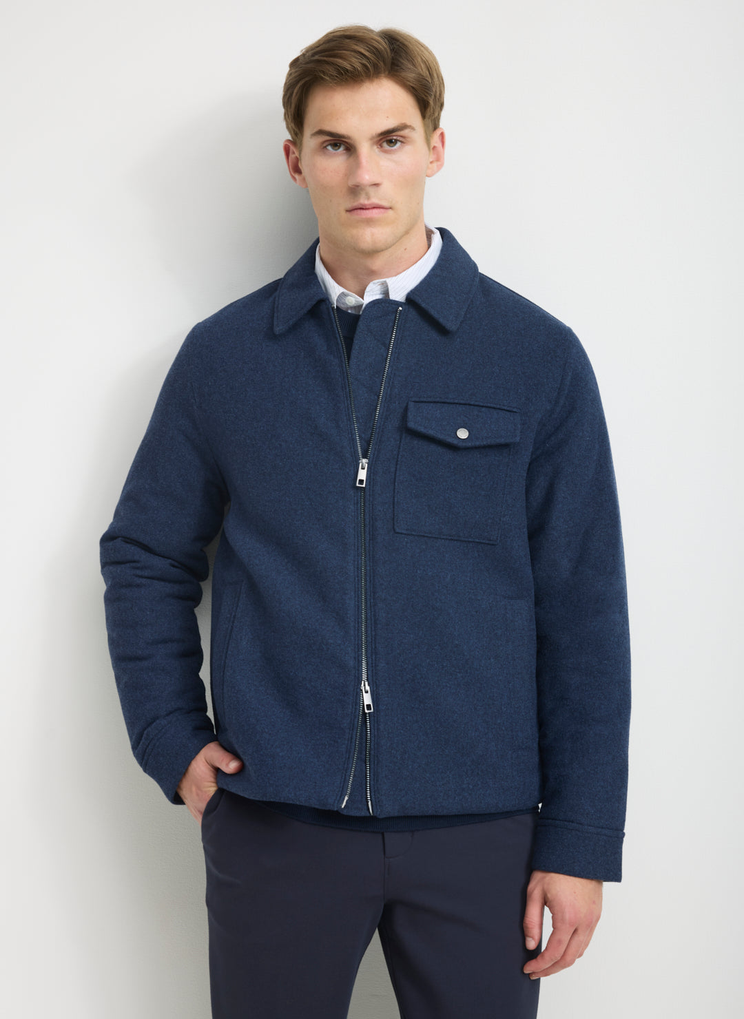 Wool Blouson Jacket