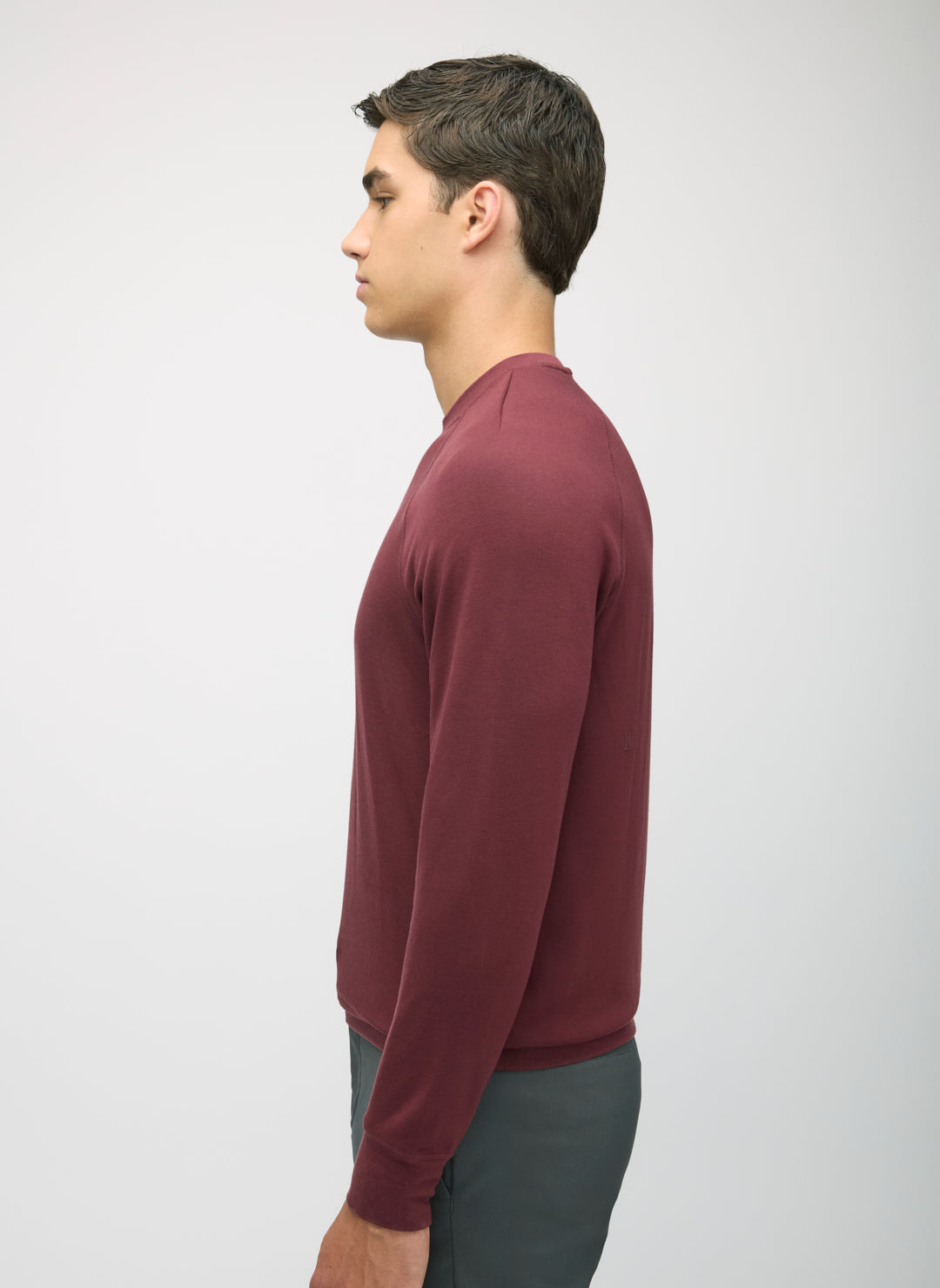 Brushed Long Sleeve Crewneck Tee