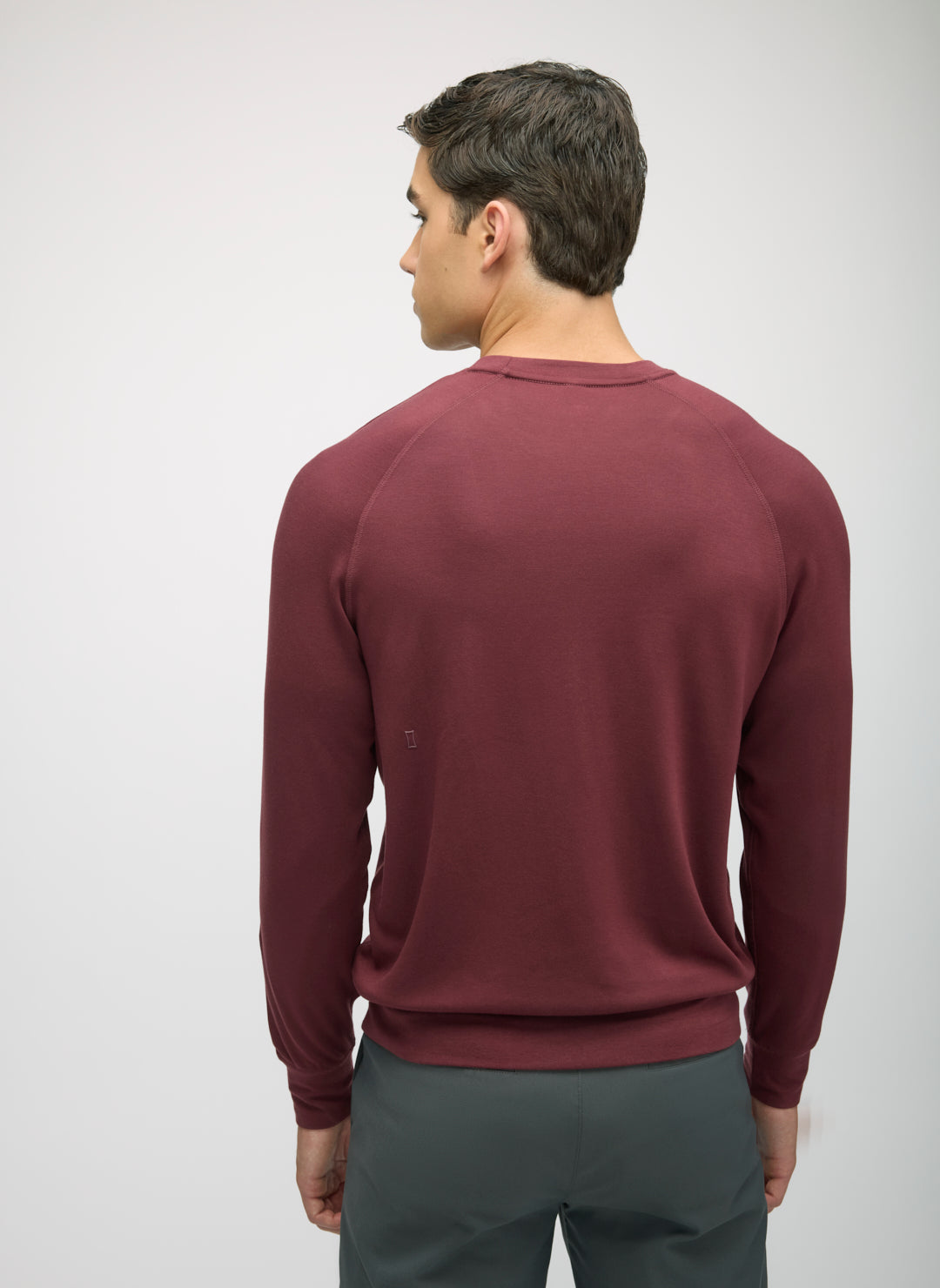 Brushed Long Sleeve Crewneck Tee