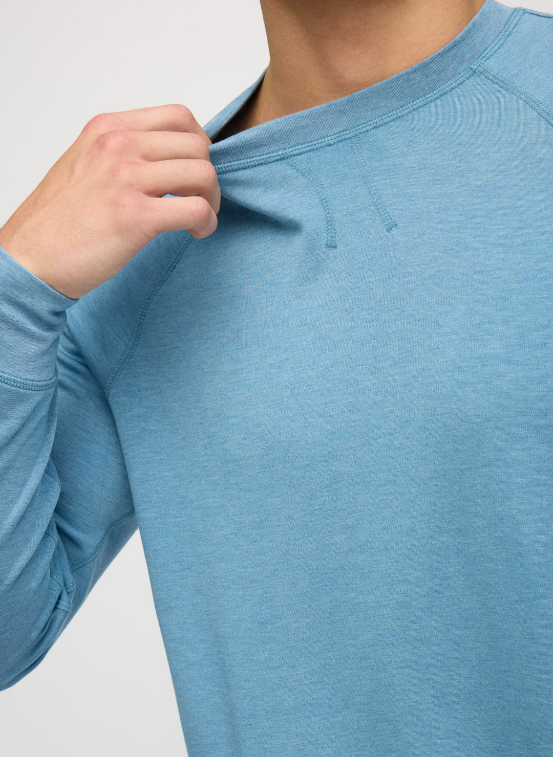 Brushed Long Sleeve Crewneck Tee