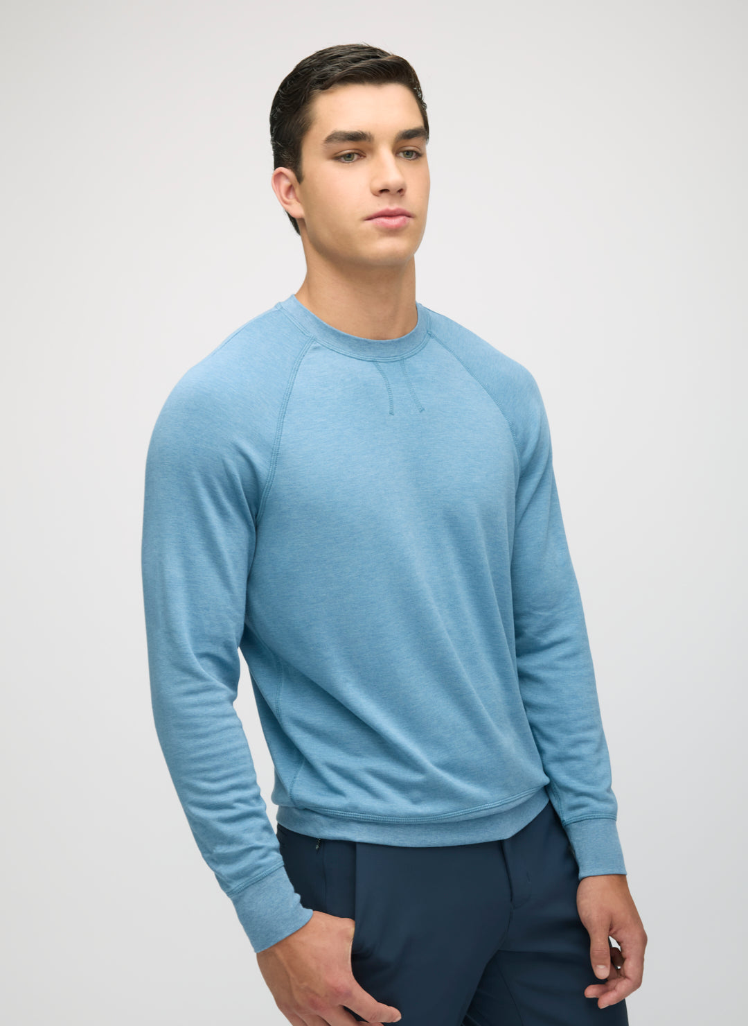 Brushed Long Sleeve Crewneck Tee