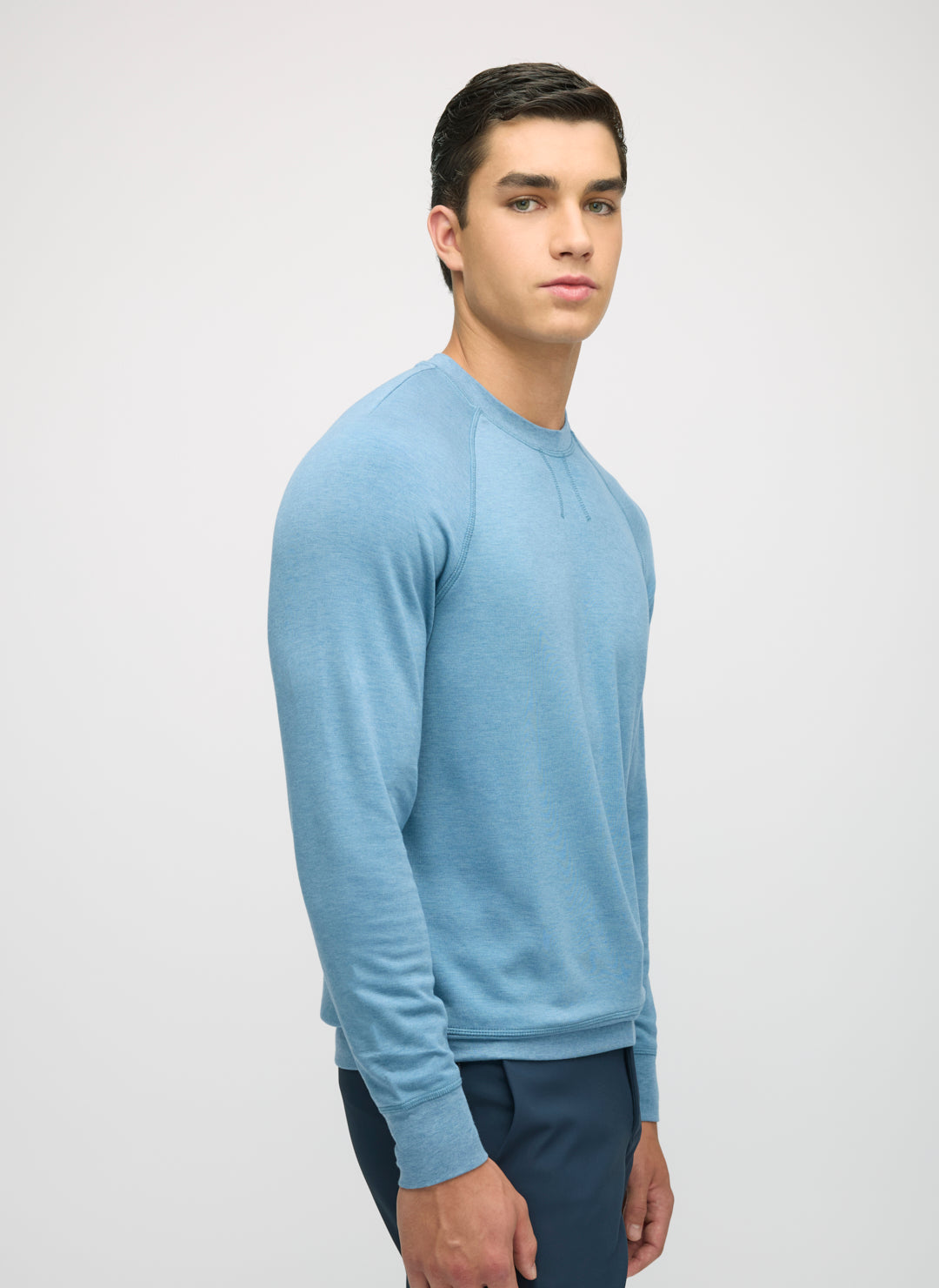Brushed Long Sleeve Crewneck Tee