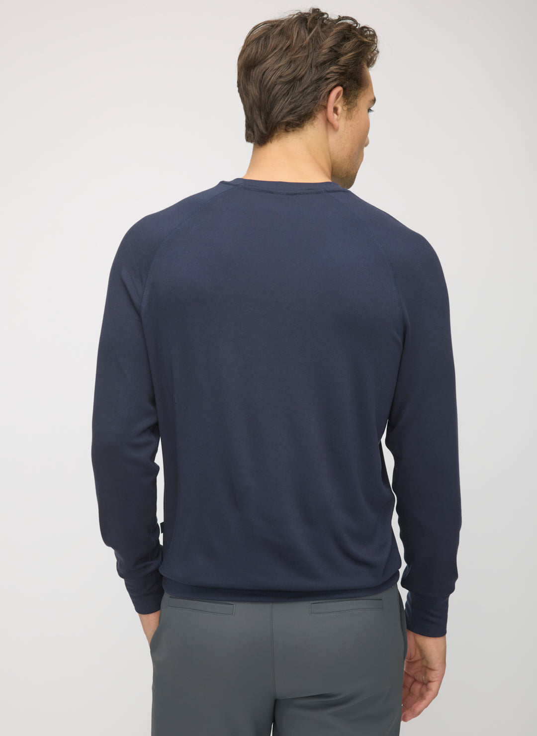 Brushed Long Sleeve Crewneck Tee