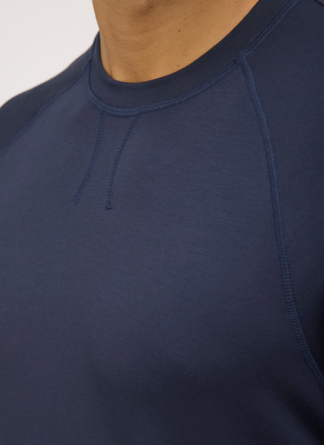 Brushed Long Sleeve Crewneck Tee