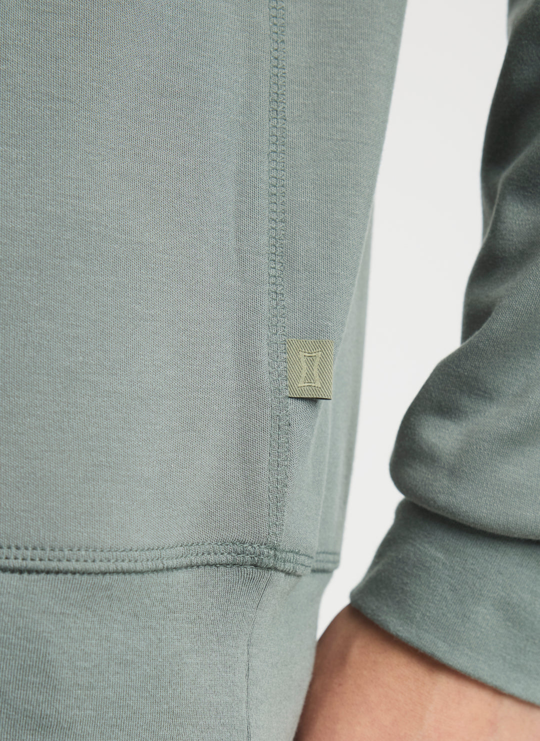 Brushed Long Sleeve Crewneck Tee
