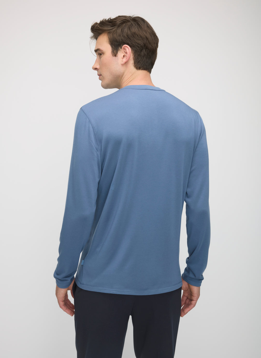 Brushed Long Sleeve Henley