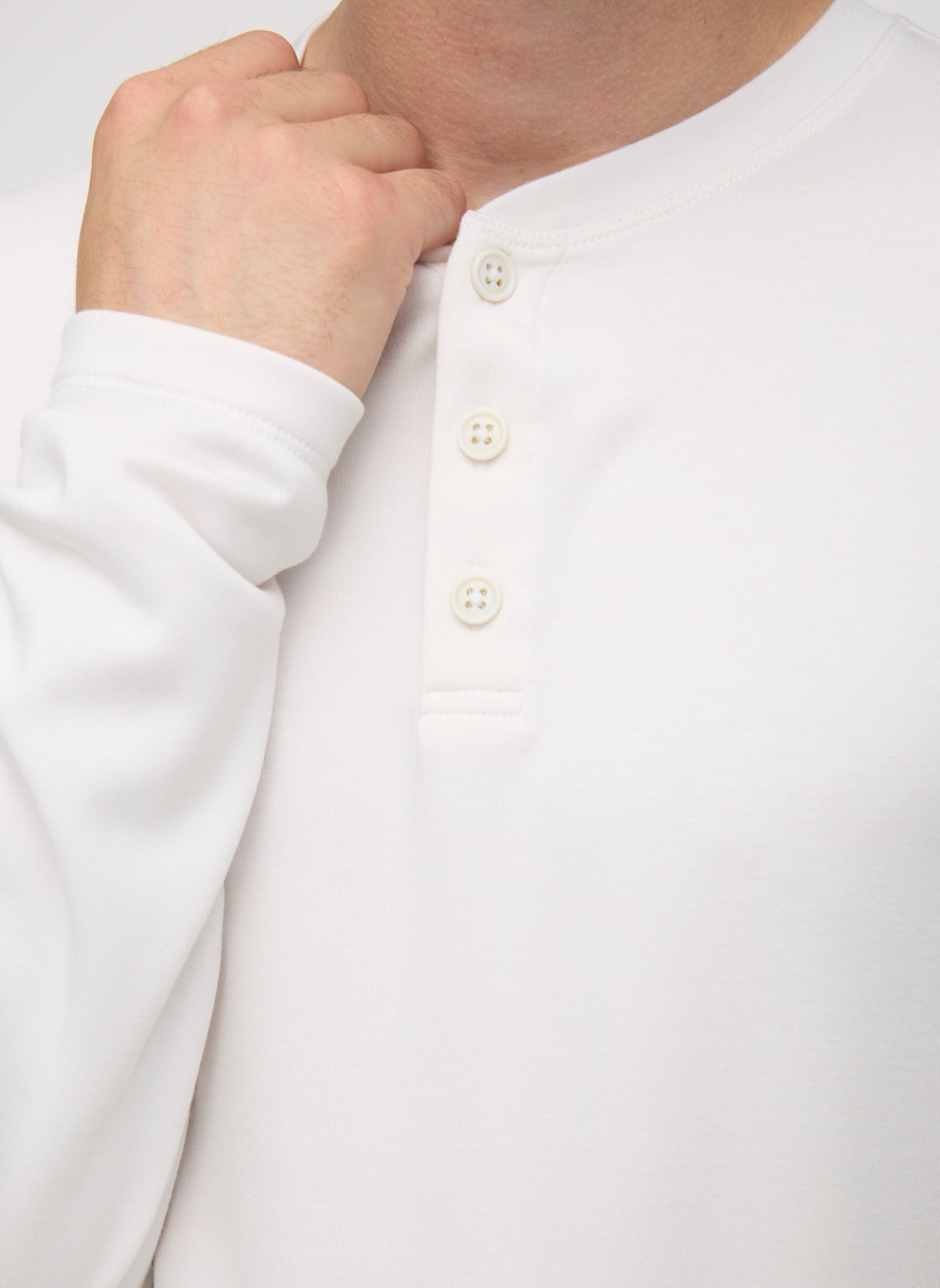 Brushed Long Sleeve Henley