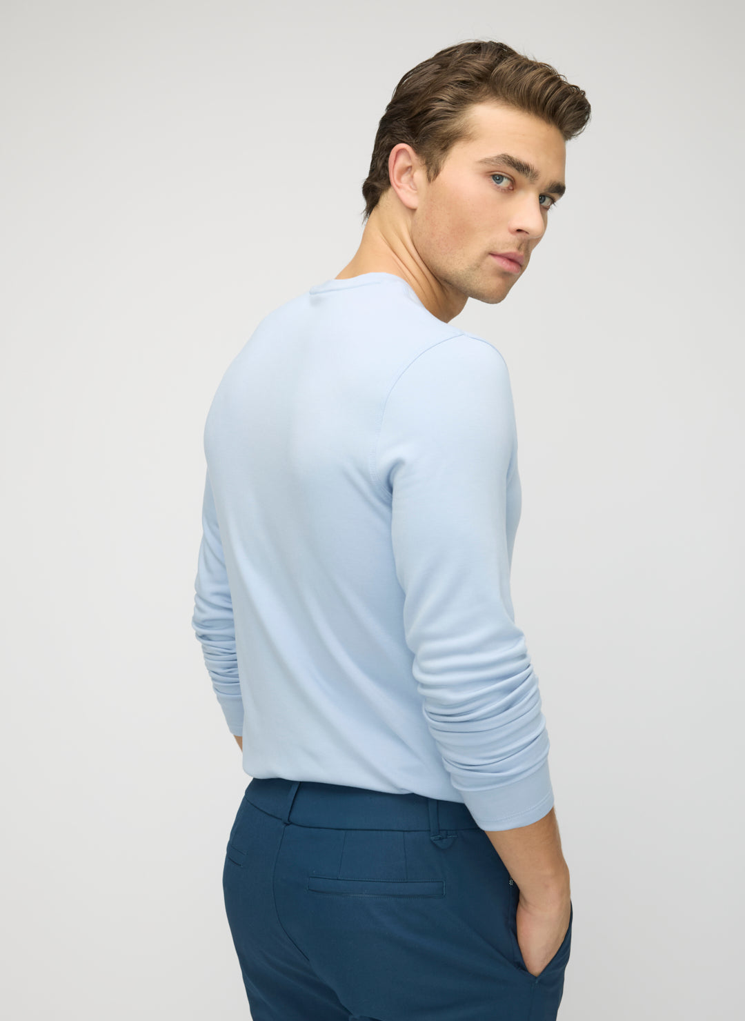 Brushed Long Sleeve Henley