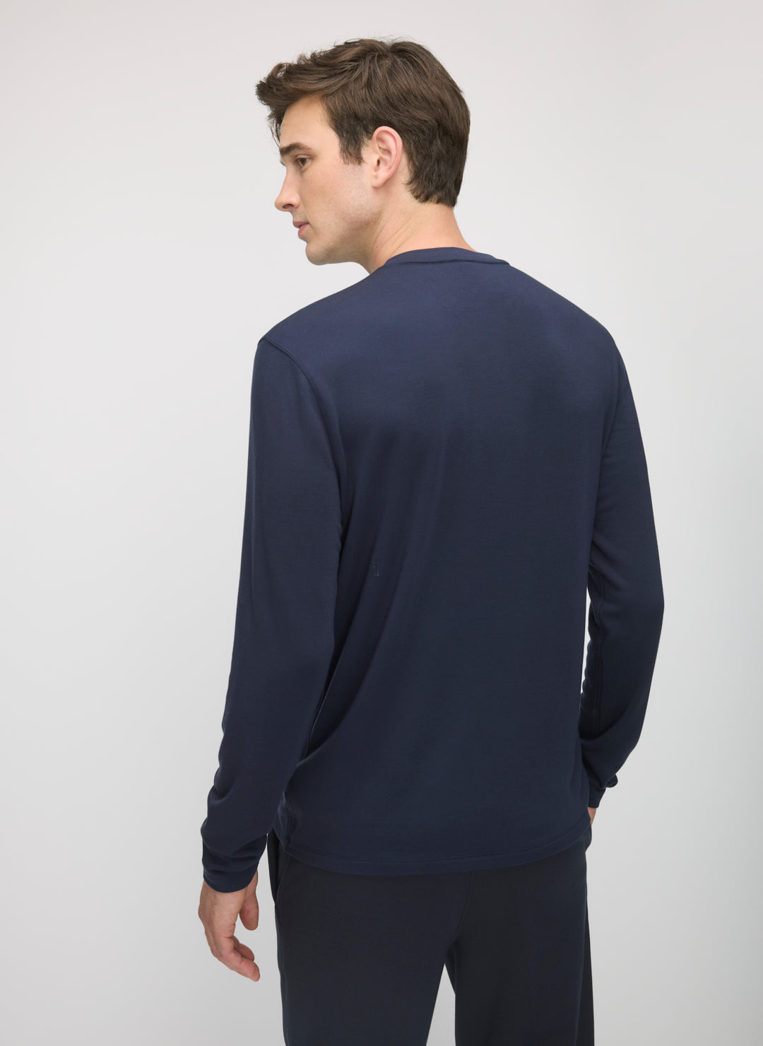 Brushed Long Sleeve Henley