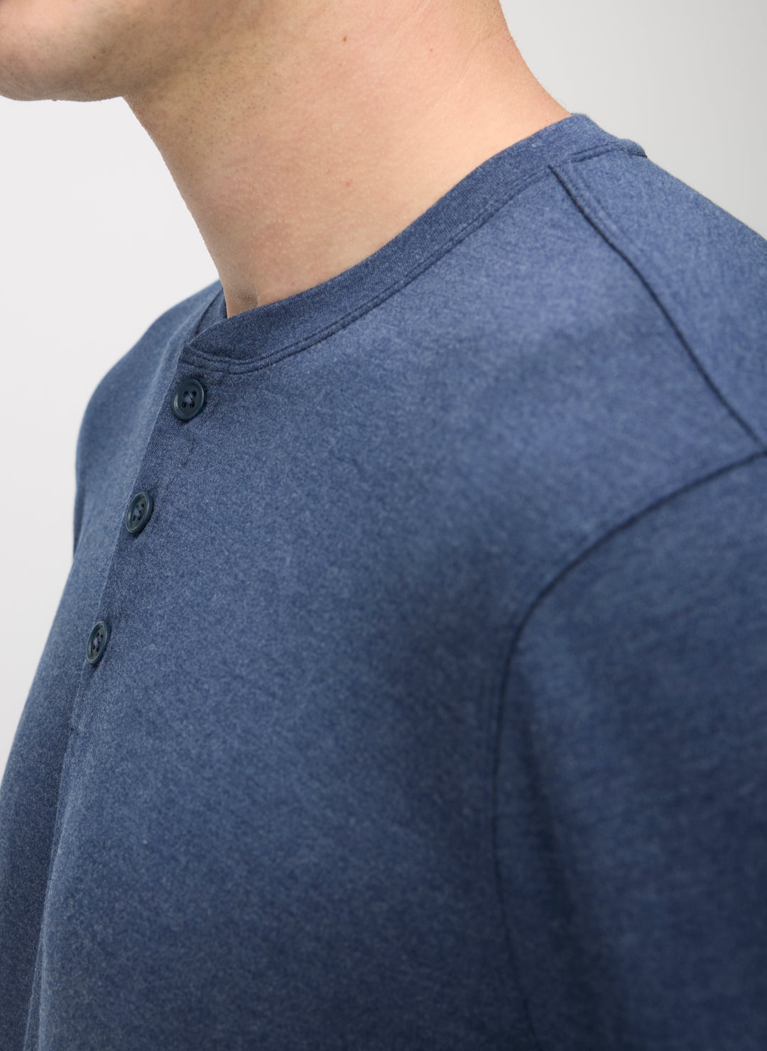 Brushed Long Sleeve Henley