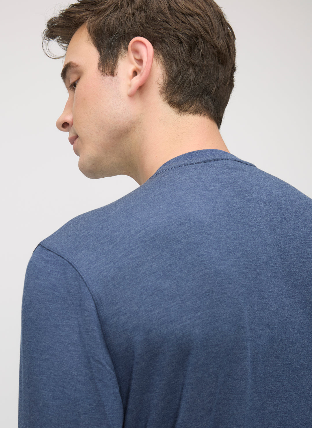 Brushed Long Sleeve Henley