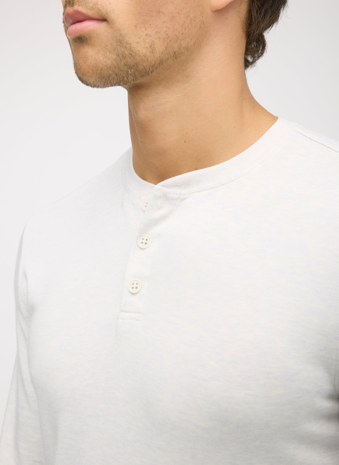 Brushed Long Sleeve Henley