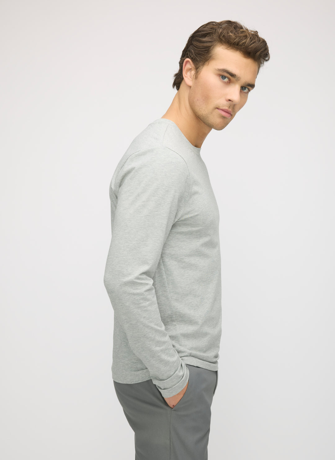 Stanton Long Sleeve Crew Tee | Men's T-Shirts – Kit and Ace