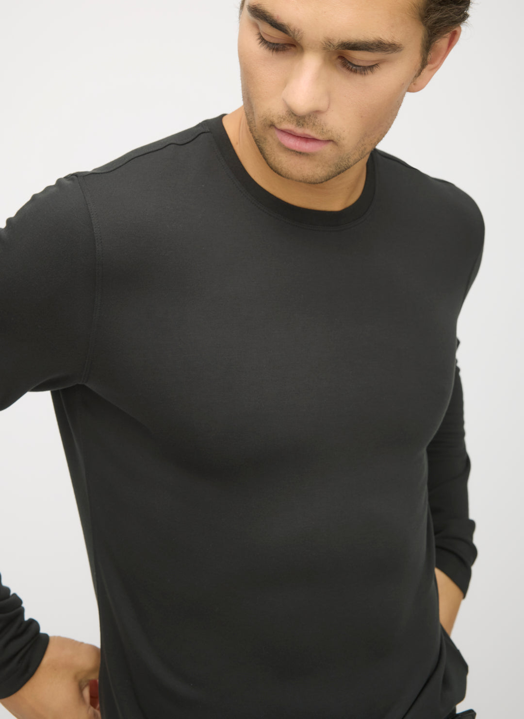 ace long sleeve shirt ダークブラウン Upgraded BFT Long Sleeve Crew | Men's Long sleeve T-Shirts