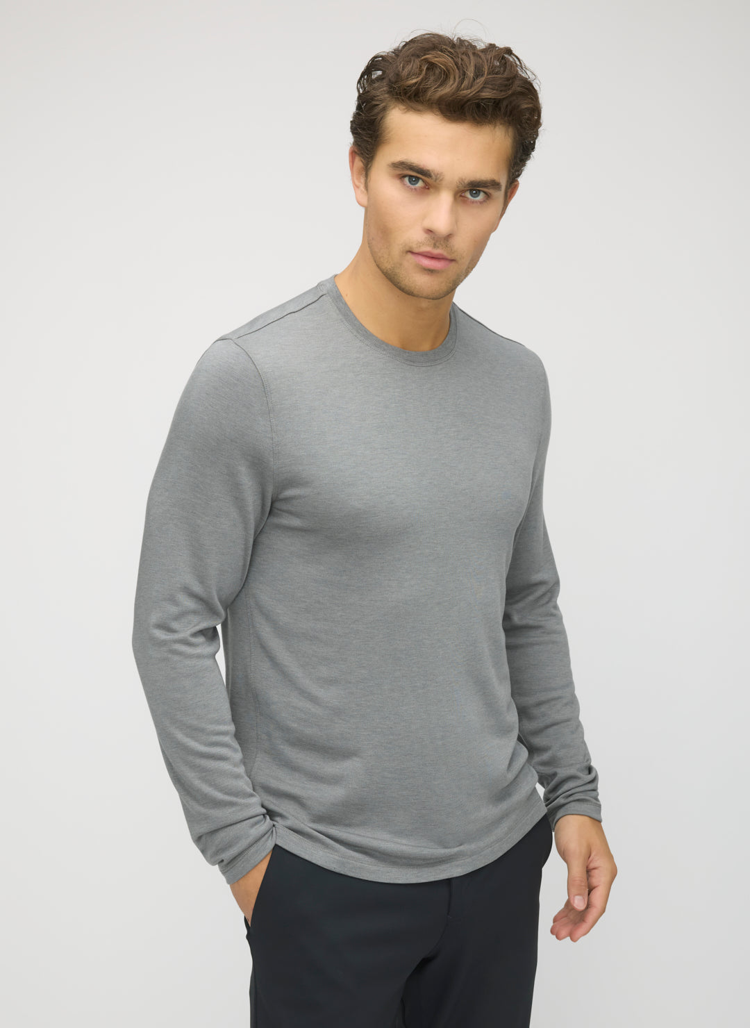 ace long sleeve shirt ダークブラウン Men's Long Sleeve Tech T | Dark Taupe – SOAR Running