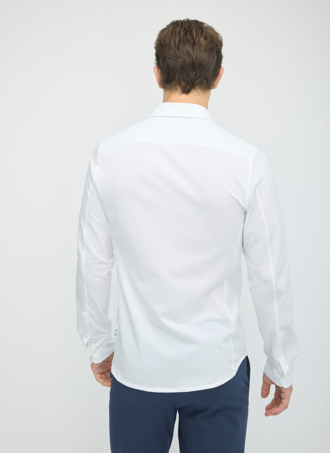 City Tech Long Sleeve Slim Fit Textured Shirt