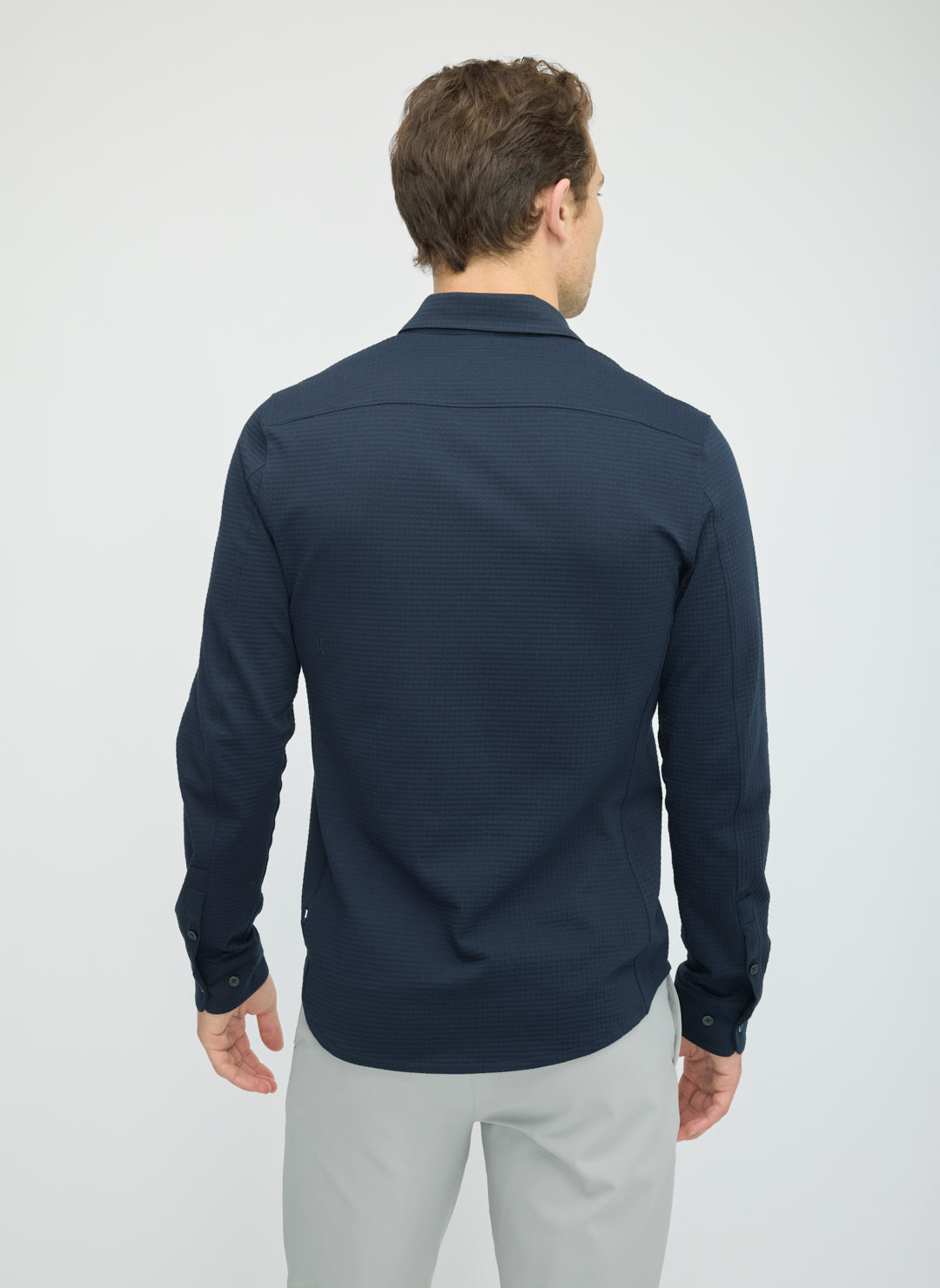 City Tech Long Sleeve Slim Fit Textured Shirt