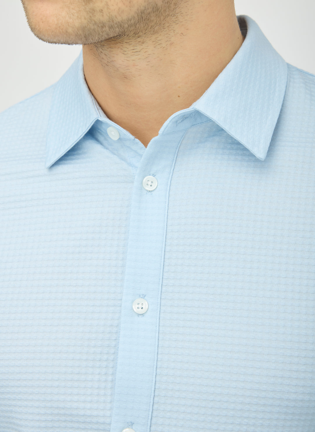 City Tech Long Sleeve Slim Fit Textured Shirt