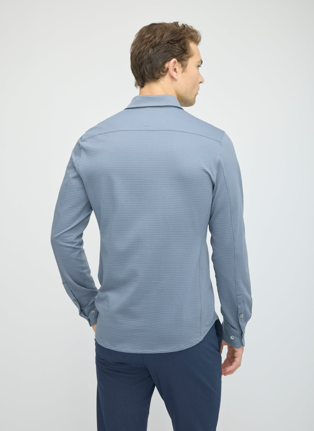 City Tech Long Sleeve Slim Fit Textured Shirt