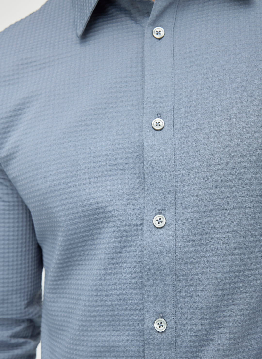 City Tech Long Sleeve Slim Fit Textured Shirt