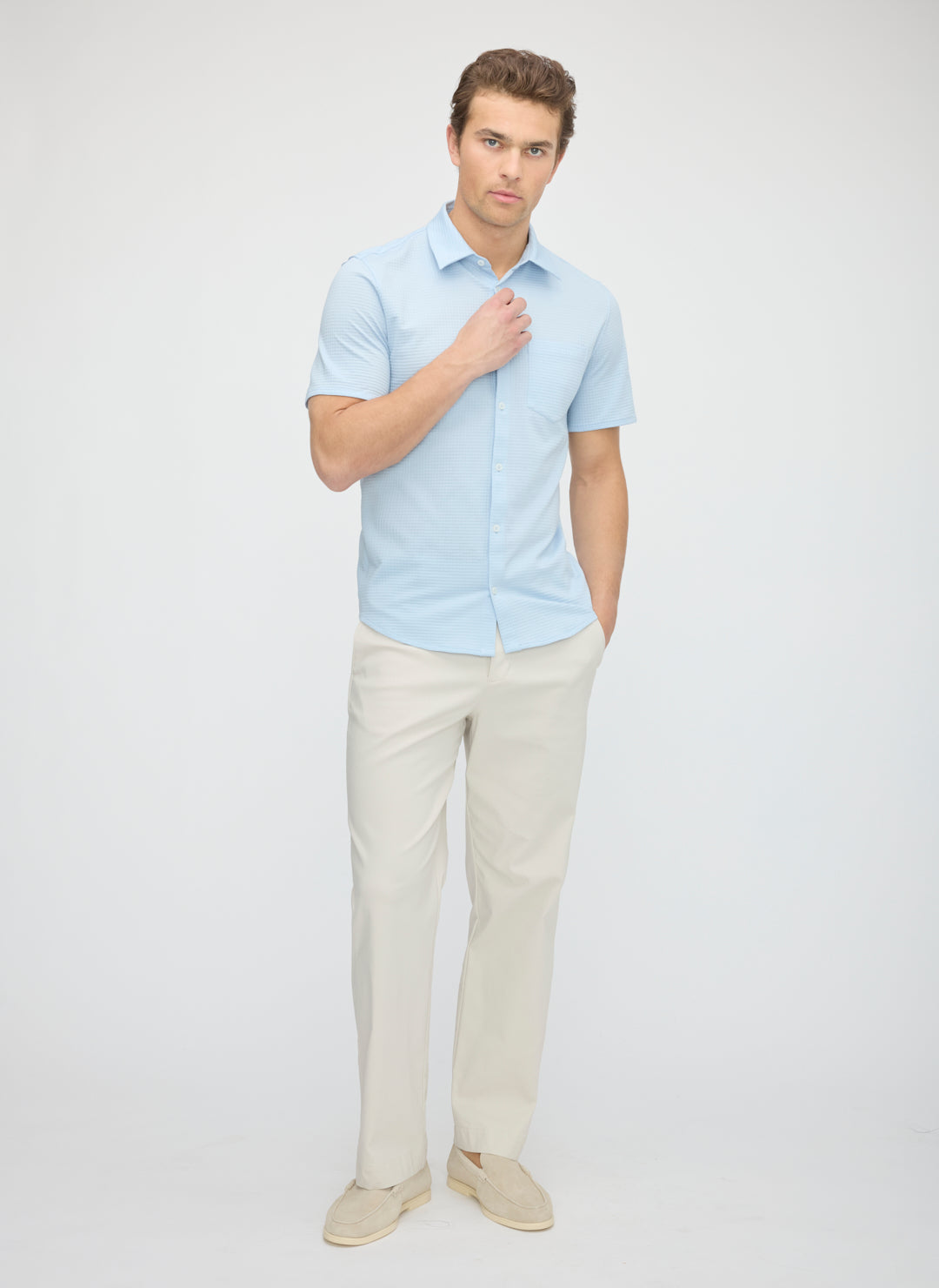 City Tech Short Sleeve Textured Shirt