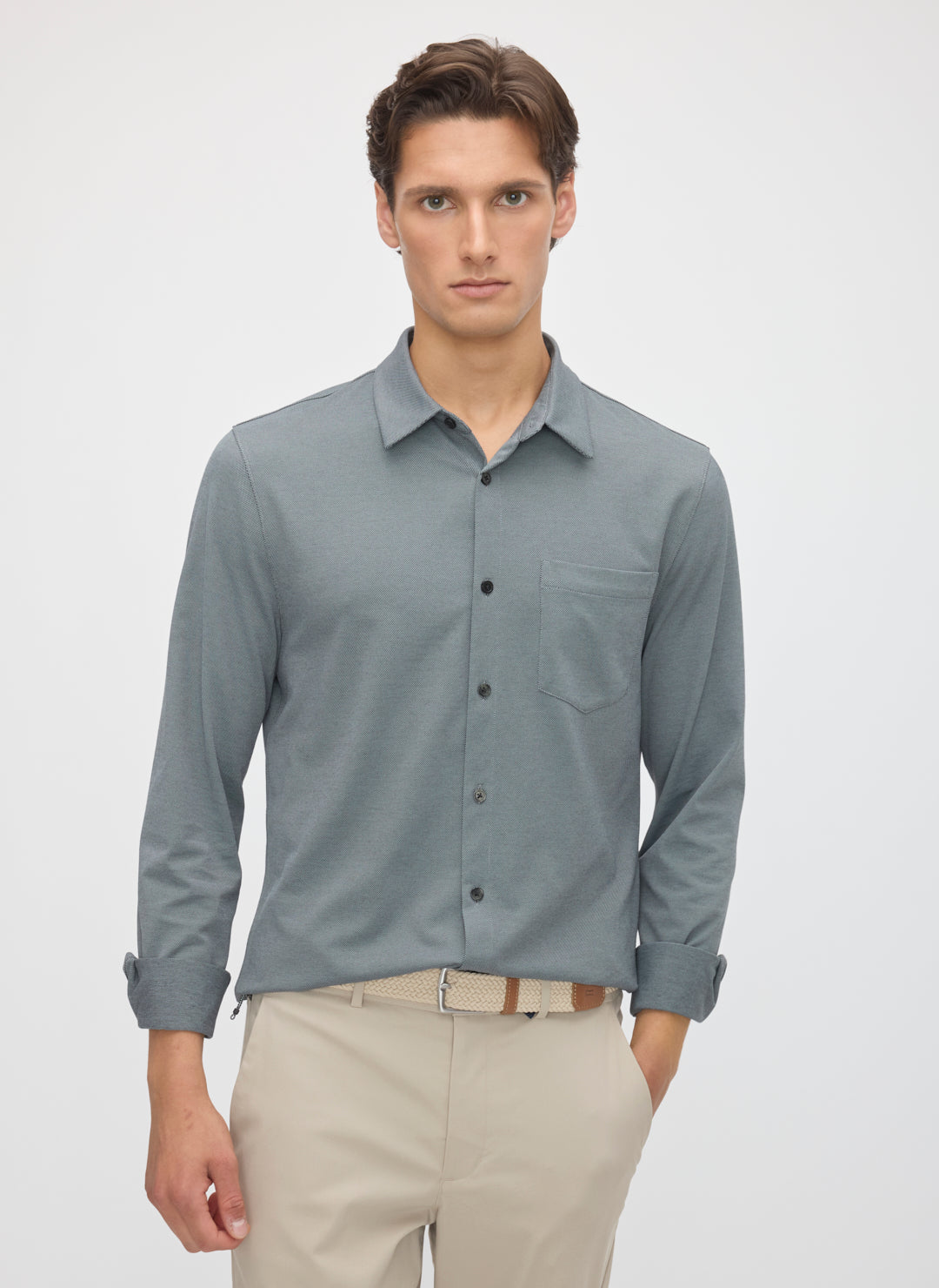 City Tech Classic Fit Birdseye Shirt