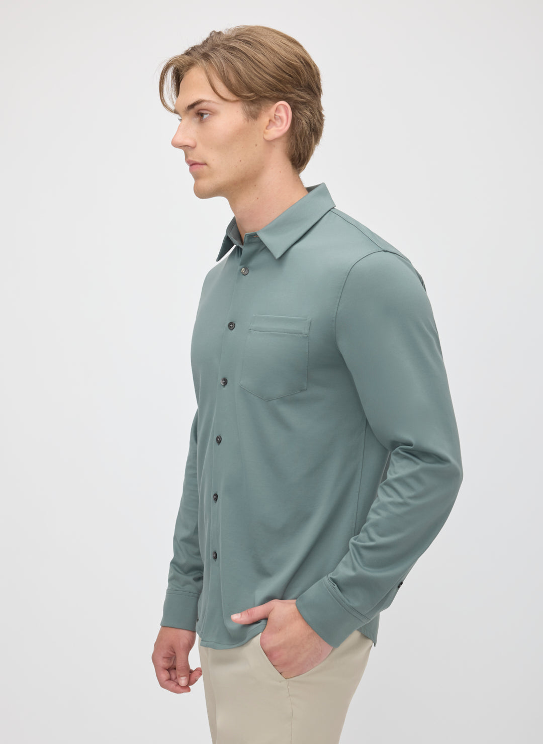 City Tech Classic Fit Birdseye Shirt