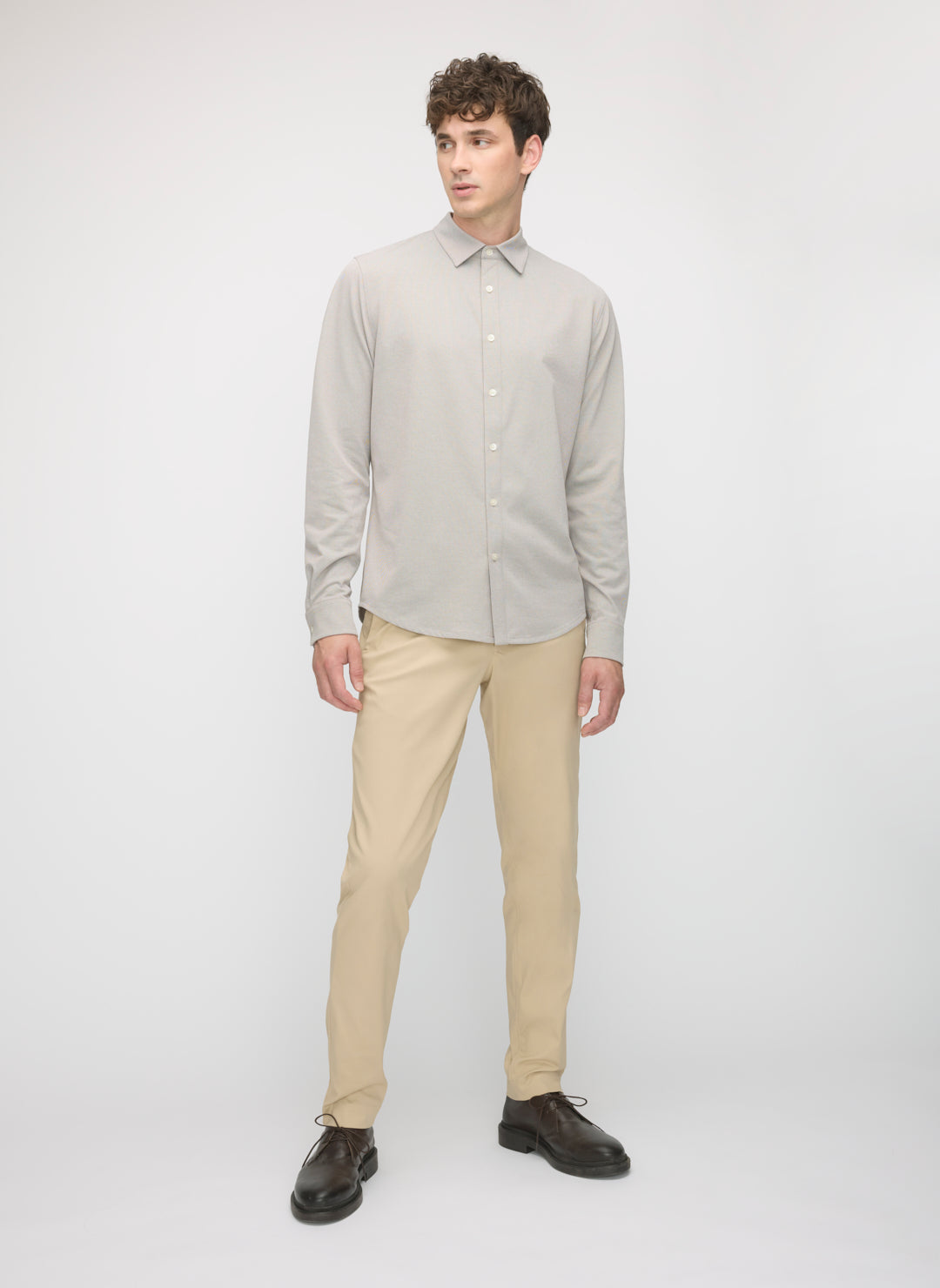 City Tech Slim Fit Birdseye Shirt