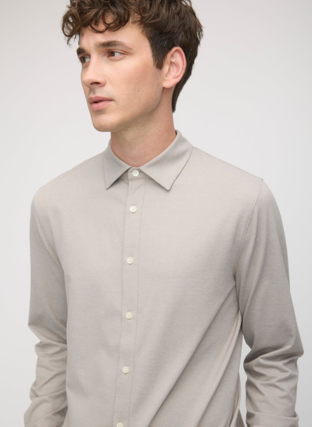City Tech Slim Fit Birdseye Shirt