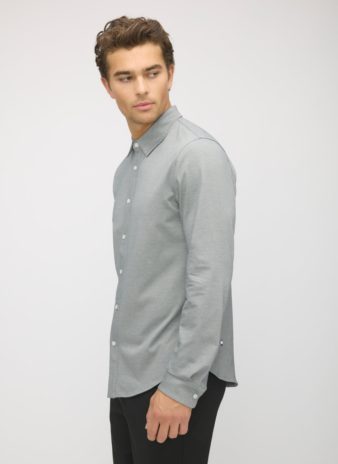 City Tech Slim Fit Birdseye Shirt