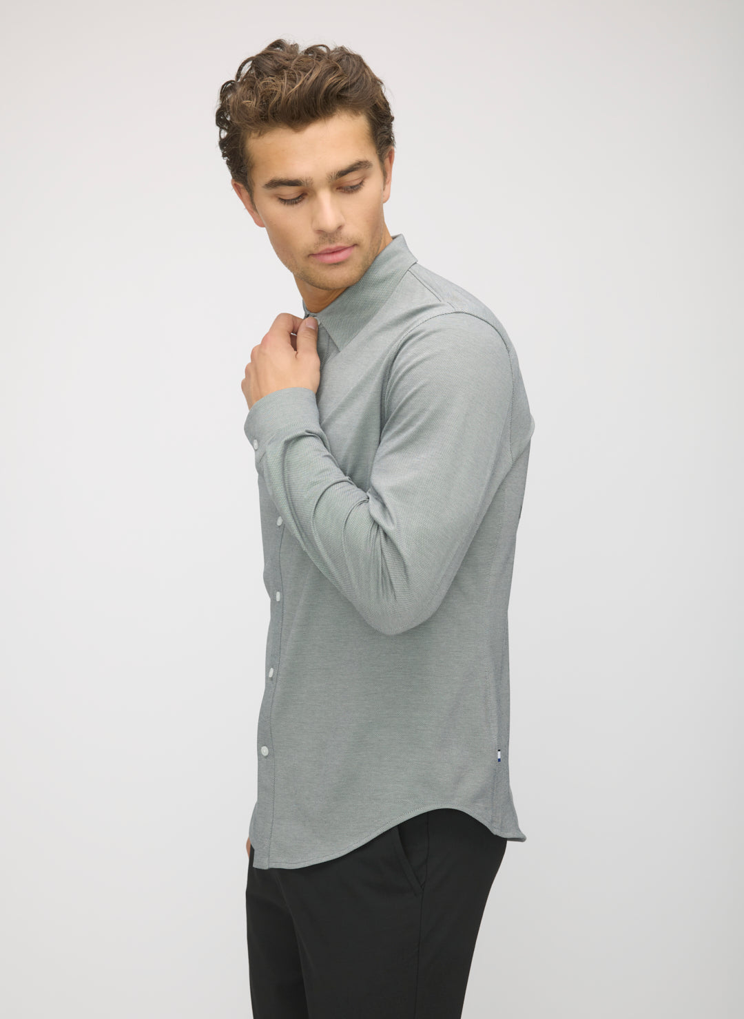 City Tech Slim Fit Birdseye Shirt