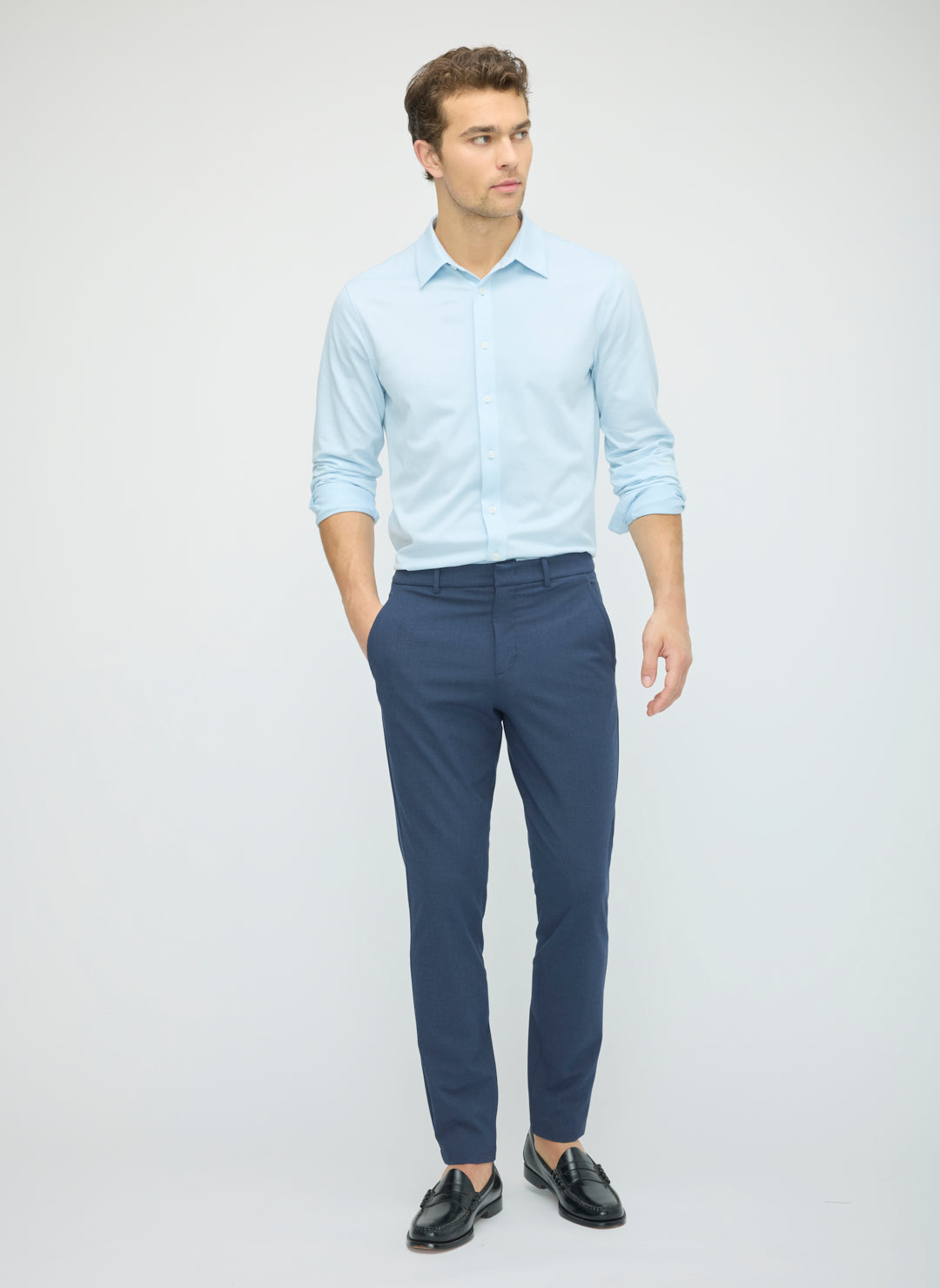City Tech Slim Fit Birdseye Shirt