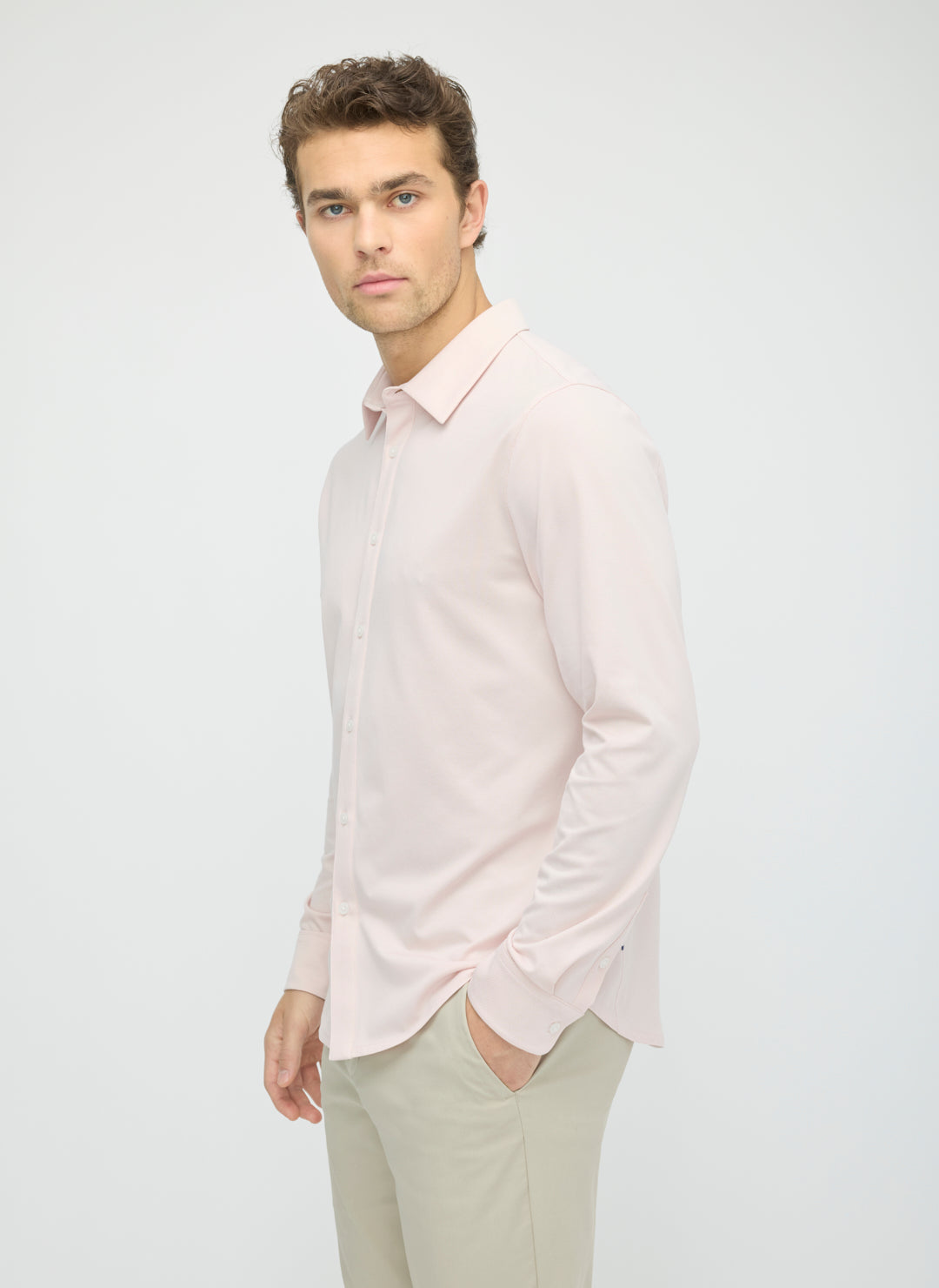 City Tech Slim Fit Birdseye Shirt