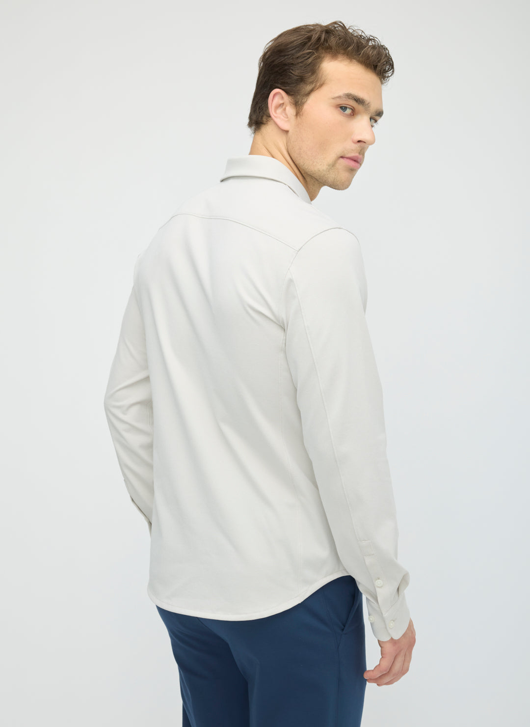 City Tech Slim Fit Birdseye Shirt